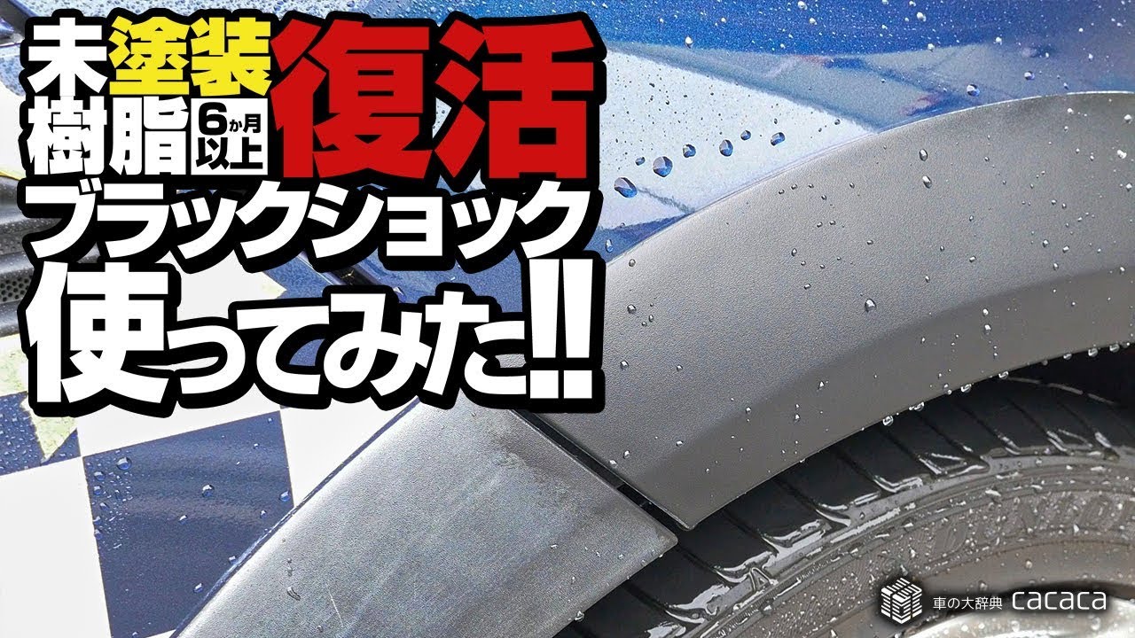 耐久6か月以上 未塗装樹脂を蘇らす ブラックショック を使ってみた 車の大辞典cacaca