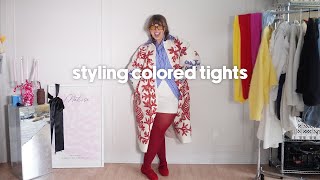 Colored Tights How To Style Them