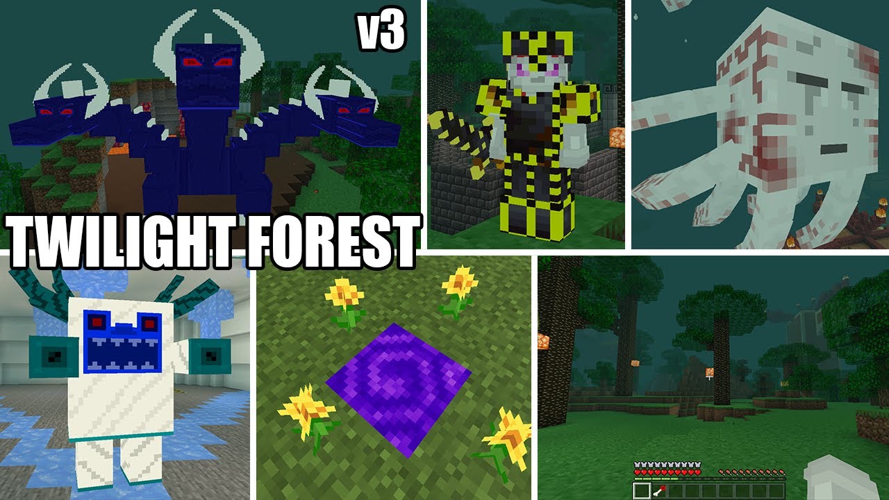 TWILIGHT FOREST Addon para Minecraft PE 1.16 (ACTUALIZACION v3) JEFES ...