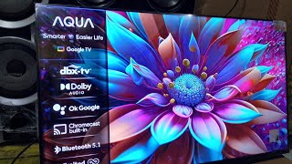 cara ngilangin gambar bunga screen saver di tv aqua