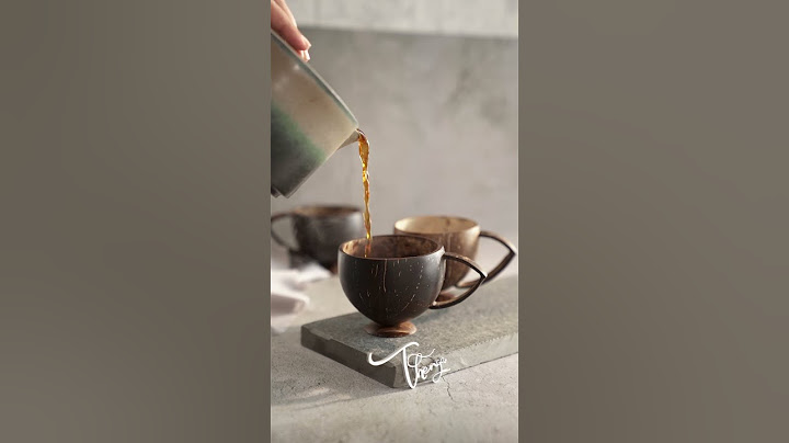 Thenga Teacups are made entirely with one material - coconut shells.
