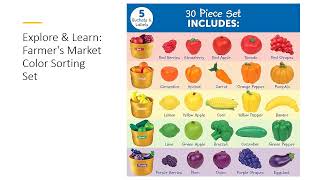 Explore & Learn: Farmer's Market Color Sorting Set