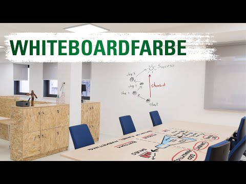 Whiteboard erstellen mit Whiteboardfarbe - Magnetfarbe - Tafellack - Projektionsfarbe