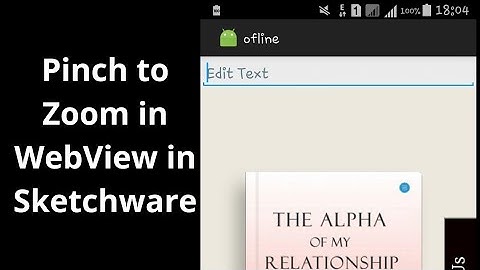 Pinch to Zoom in WebView in Sketchware