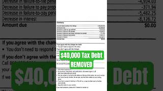 $40k IRS Tax Debt Removed - SFR