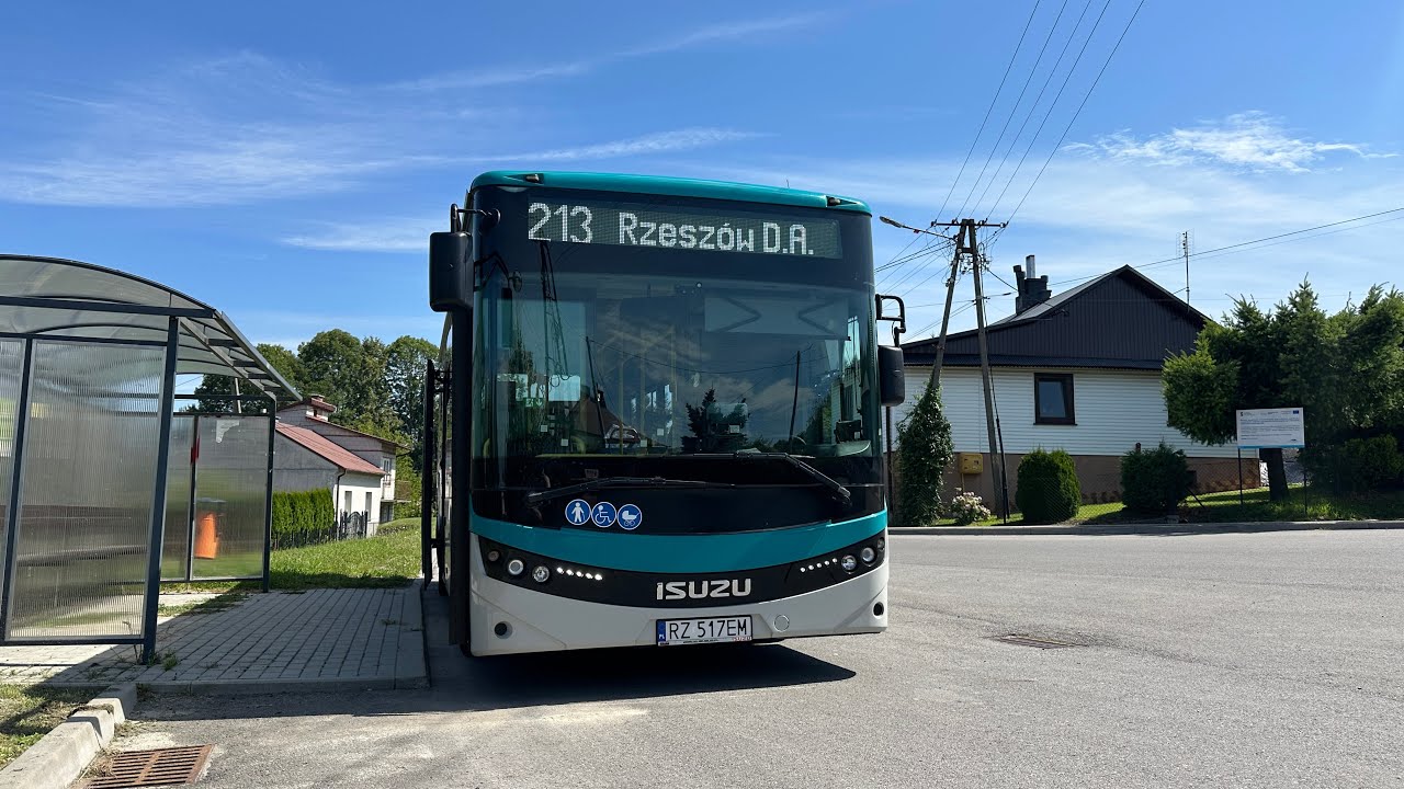 🚌PKS Rzeszów🚌 Linia 213. Dąbrowa ➡️ Rzeszów D.A. (Isuzu NovoCiti Life)