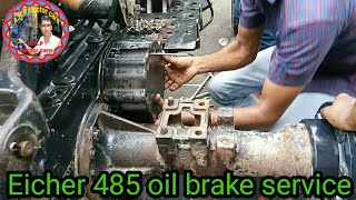 Eicher 485 oil brake repairing/आयशर 485 ब्रेक रिपैरिगं/Eicher tractor oil brake service/🇮🇳🇮🇳🚜 screenshot 5