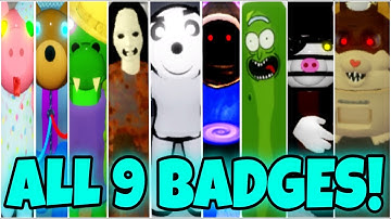 How to get ALL 9 BADGES + “VIRTUAL ENTERTAINMENT” BADGE in ACCURATE PIGGY ROLEPLAY! - ROBLOX