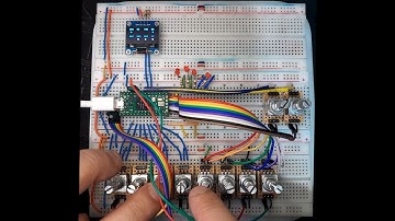 Arduino Teensy Groovebox 8 Encoders OLED screen Part 4