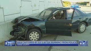 Man captured after crashing stolen car in Wake County, authorities say