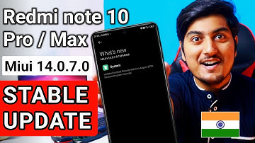 Finally Redmi note 10 Pro/Max Miui 14.0.7.0 Official Stable Update | Redmi note 10 pro New update