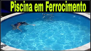 Piscina  BARATA em FERROCIMENTO! Passo a passo.