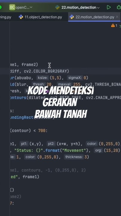 Kode mendeteksi gerakan bawah tanah 😂 #coding #programming #python # ...