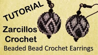 Zarcillos Esfericos Crochet TUTORIAL - English Subtitles