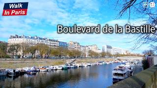 Boulevard De La Bastille 4K Paris Walking Tour