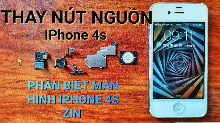 Hướng dẫn thay nút home iphone 4s