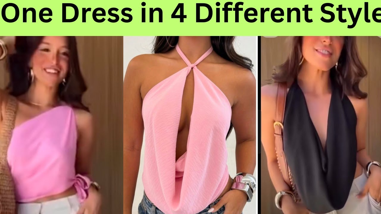 How to Cut and Sew this trendy simple Halterneck \ COWL Neck Dress with an Open Back