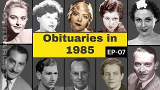 Celebrity Obituaries Famous Stars Who Died in 1985 Part 07 OBITUARIES TV #memories #deathstory