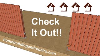 How To Build A Removable Section of Wood Fence - Easy Construction Methods For New Builders