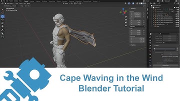 Cape Waving in the Wind in Blender Tutorial...in just 6 minutes