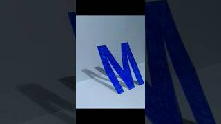 Drawing 3D letter &quot;M&quot;