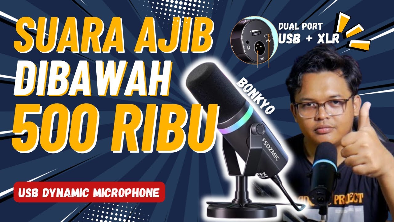 Paling Murah ?!!! Ganti Pakek Bonkyo - Microphone Dynamic USB + XLR ...