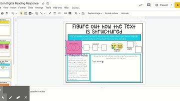 NonFiction Digital Reading Response - Google Slides