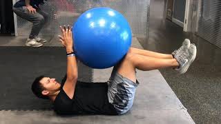 Swiss Ball Alternating Deadbug