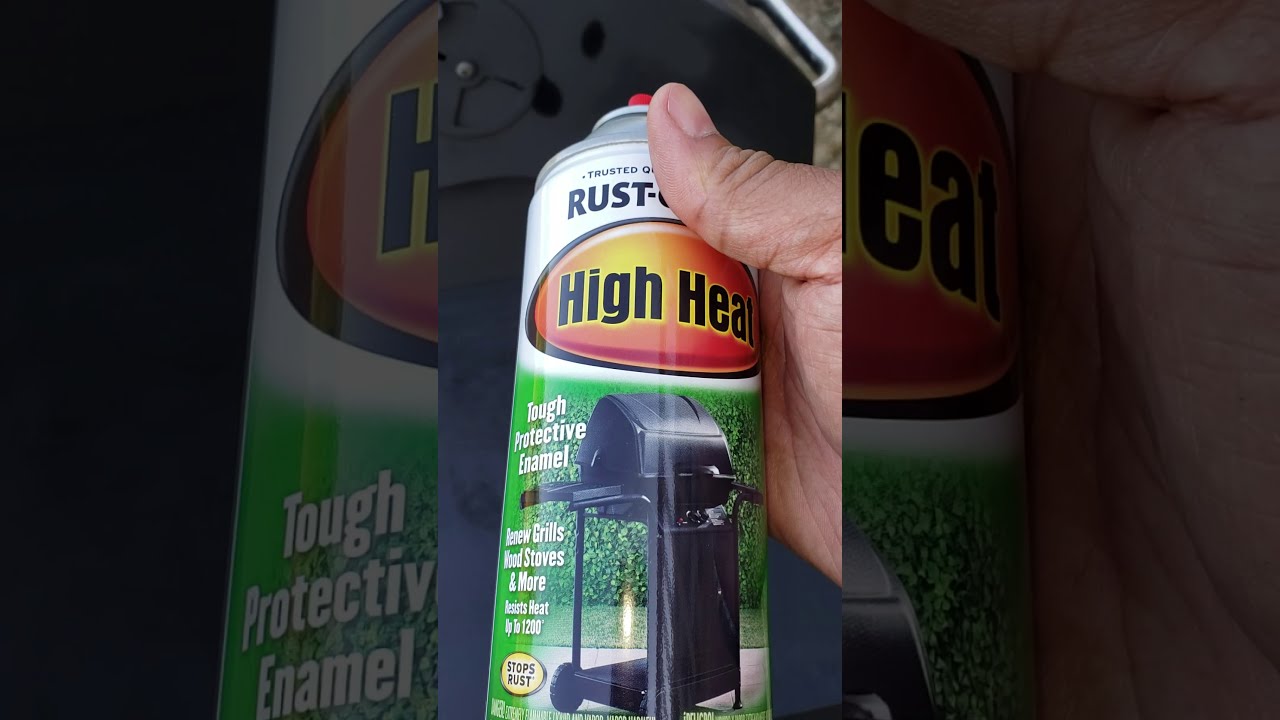How to Touch Up Your Rusted BBQ Grill with High Heat Spray