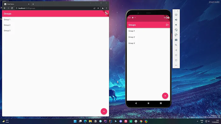 Appwrite with Flutter running on Web and Mobile