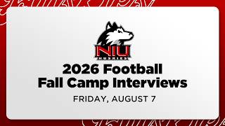 NIU Football Fall Camp, Friday. Aug. 7 - Coach White and Robinson, RB Elijah Porter Interviews