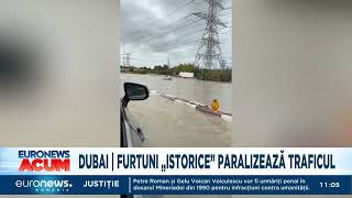 Furtună și inundații în Dubai și Qatar. În 12 ore a plouat cât într-un an