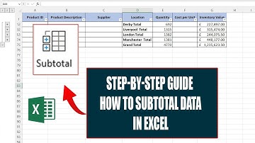 Step-by-step guide how to Subtotal data in Excel
