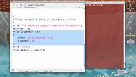 Perl: Variable subscripts