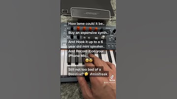 Playing a bassline on Minifreak by Arturia