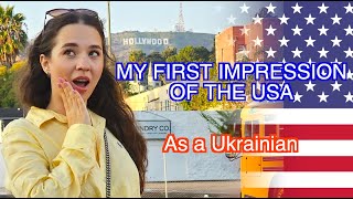 MY FIRST TIME IN THE USA! First impression of a Ukrainian girl