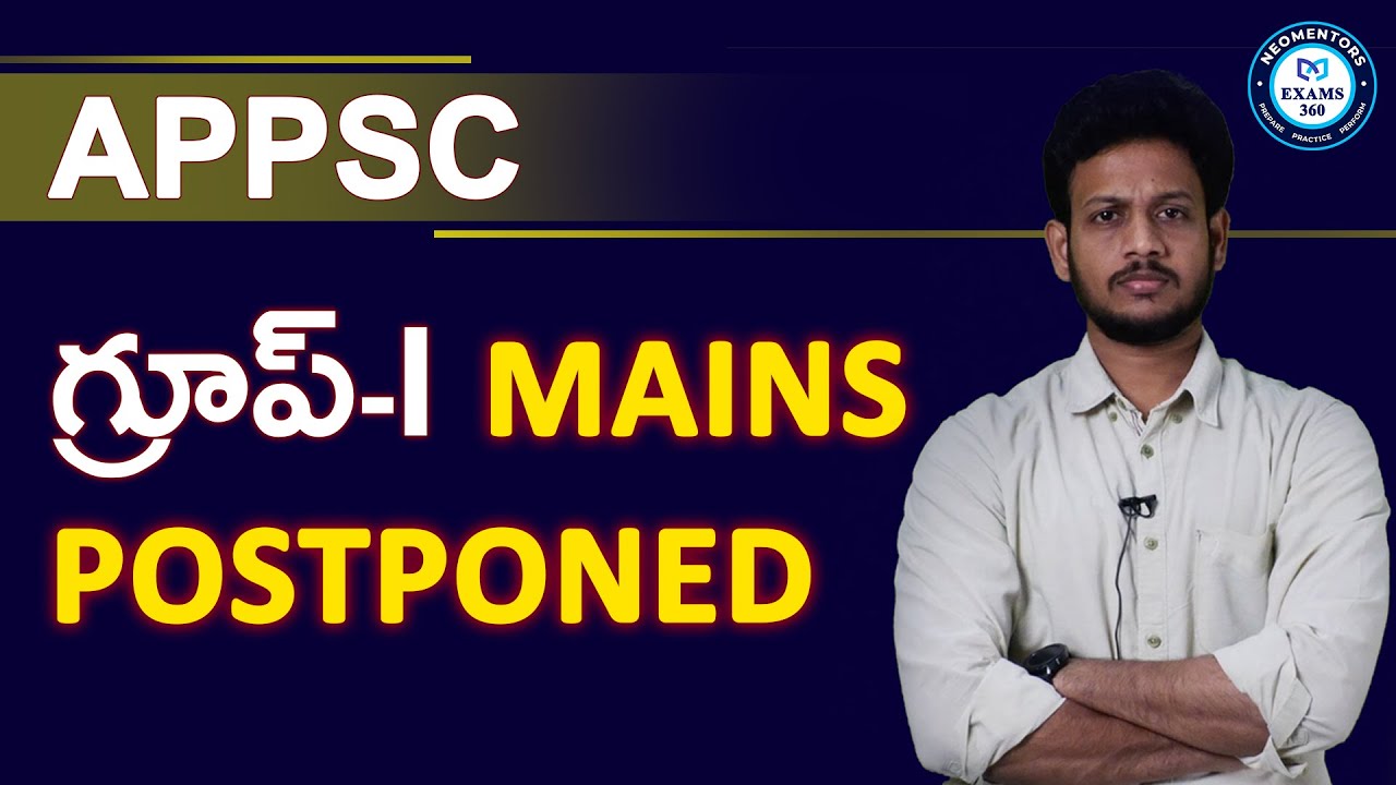 APPSC GROUP-1 MAINS POSTPONED || Mr. BHARAT Sir