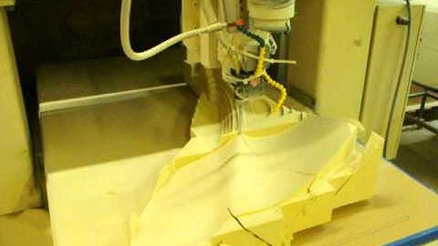 5 axis thermoforming fixtures in high density foam.