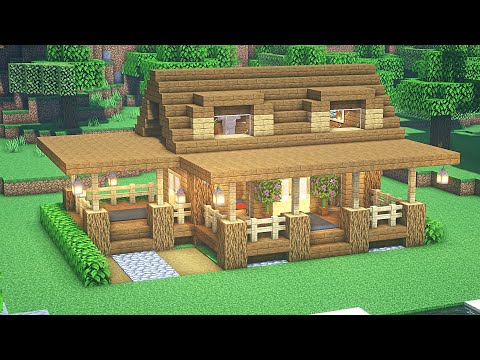 Minecraft MODERN BAŞLANGIÇ EVİ YAPIMI - Minecraft Ev Yapımı