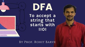 1.5 : DFA TO ACCEPT A STRING THAT STARTS WITH 1101