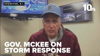 Rhode Island Gov. Dan McKee talks blizzard response