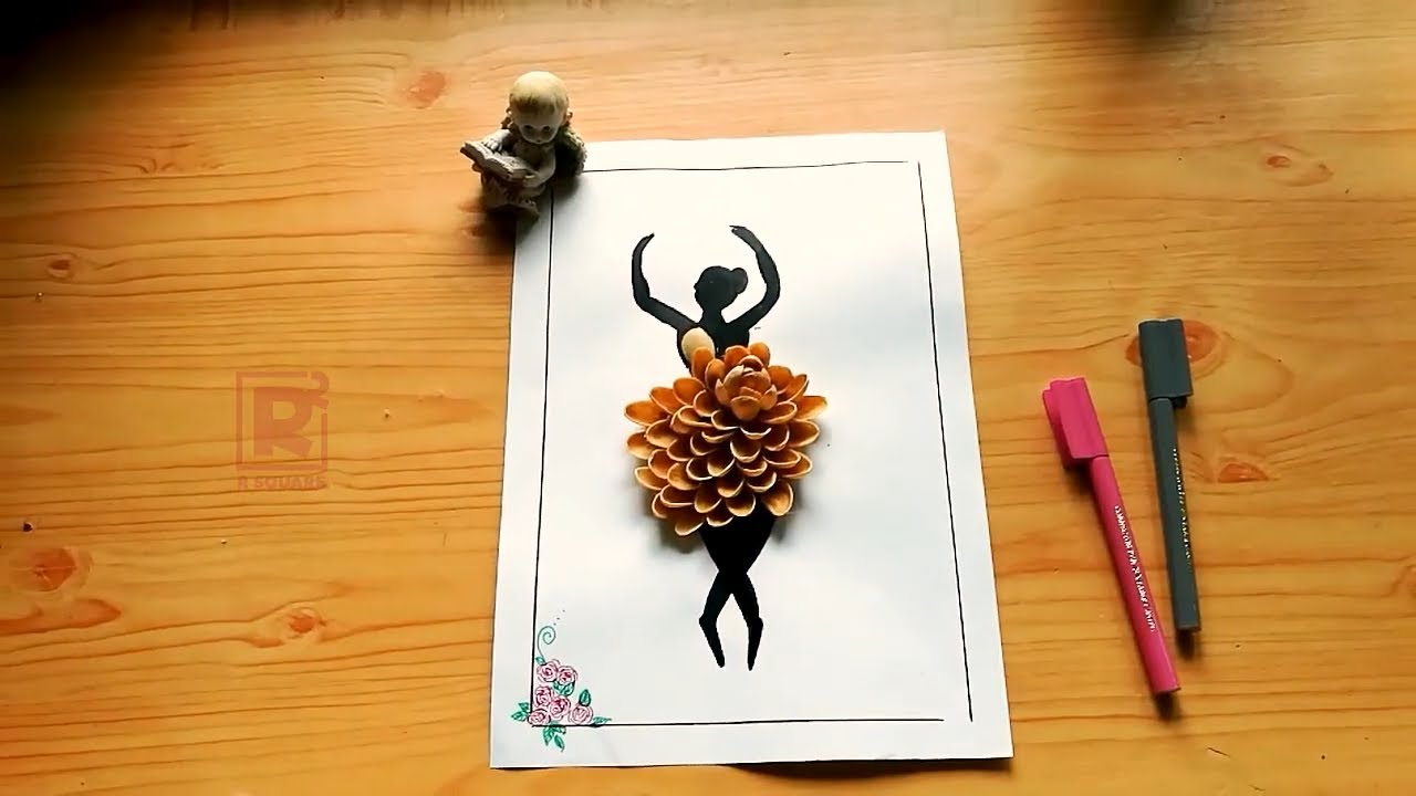 Pista doll craft | Pista shell Crafts | Best out of waste | Easy Craft ...