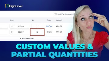 How to Implement Custom Values and Partial Quantities in Estimates