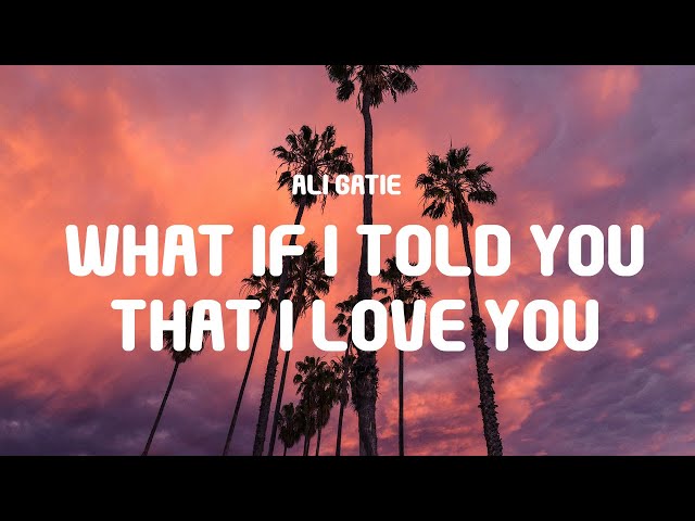 Ali Gatie - What If I Told You That I Love You (Vanboii Remix) (Lyrics) | TikTok Song class=