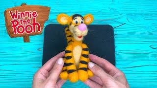 Winnie the Pooh Tigger Crafting Wool Art Satisfying Needlefelt ASMR