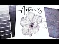 Artemis Da Vinci Watercolor Review &amp; Demo // Granulating Watercolor Paint Study