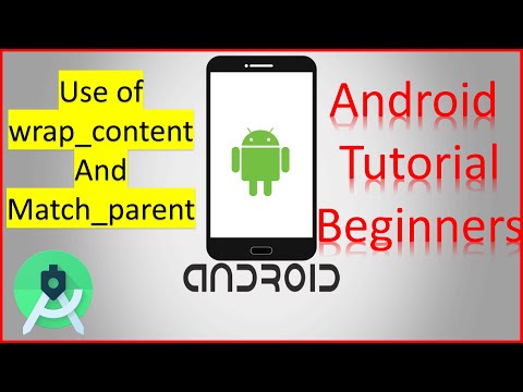 Verwendung von wrap_content und match_parent in der Android-Anwendung 5