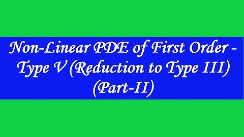 PARTIAL DIFFERENTIAL EQUATIONS   LECTURE 16