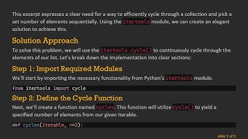 Implementing Round Robin Scheduling in Python: Choosing Multiple Elements Sequentially