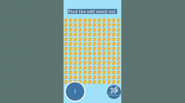 Can You Find the Odd EmojiOut? | Tricky Puzzle in 10s #brainteaser #opticalillusion